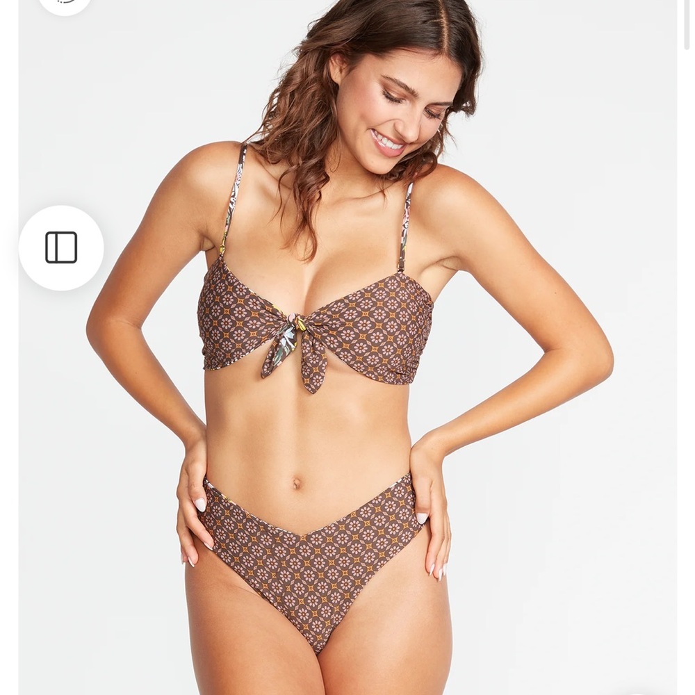 Volcom Daized Reversible Tube Bikini Top
